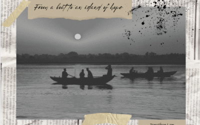 From a boat to an island of hope